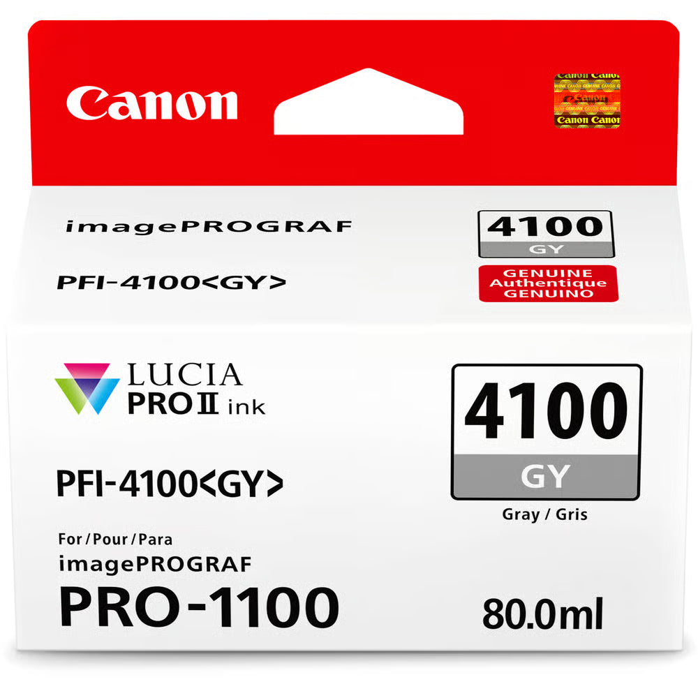 Shop superior print quality with Canon’s Lucia Pro II ink system in the PFI-4100 - delivers rich colours, scratch resistance, and long-lasting results.