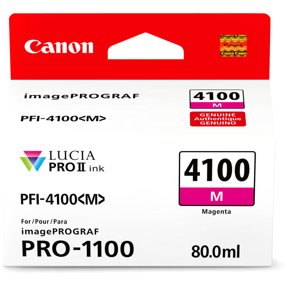 Canon PFI-4100 ink offers incredible colour reproduction, ensuring high-quality, vibrant, and long-lasting prints for professional applications.