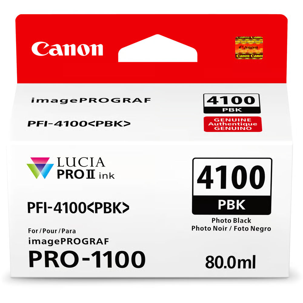 Create breathtaking, gallery-worthy prints with the PFI-4100 inks for your imagePROGRAF PRO-1100 A2 photo printer, designed to leave a lasting impression.