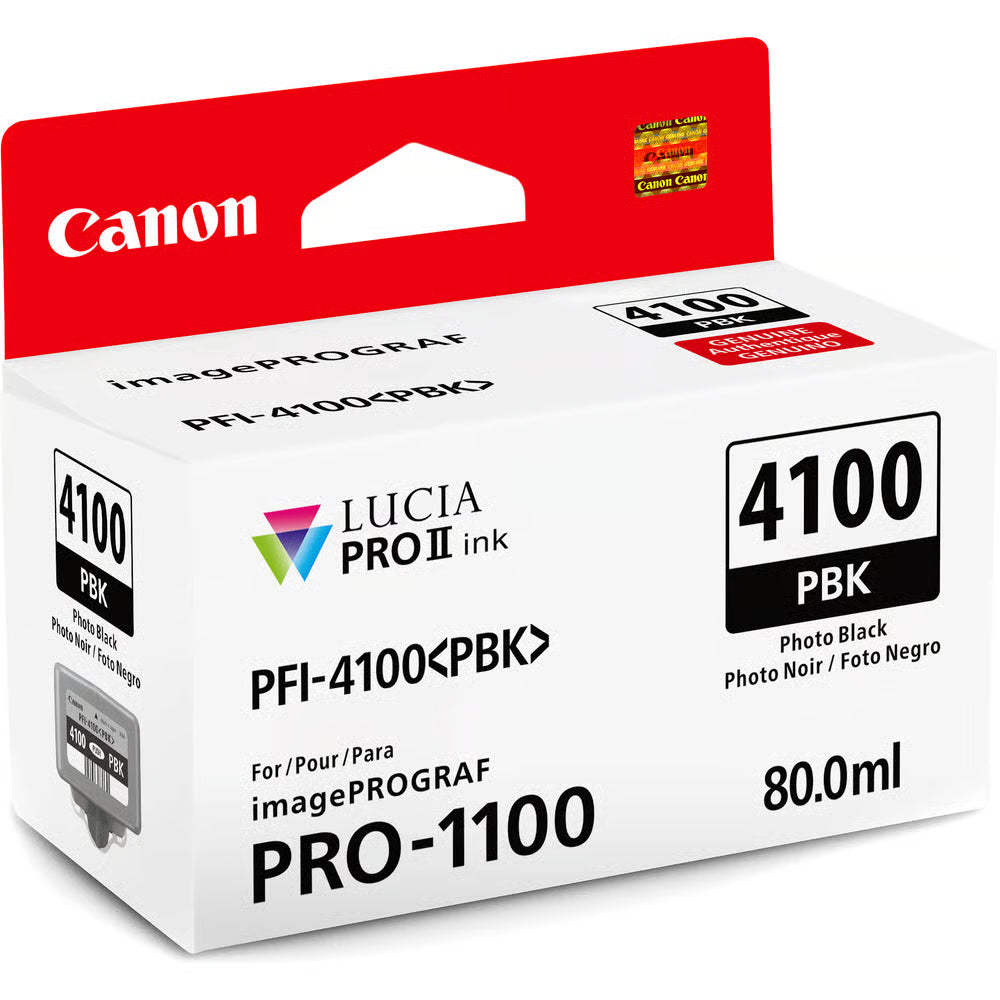 Create breathtaking, gallery-worthy prints with the PFI-4100 inks for your imagePROGRAF PRO-1100 A2 photo printer, designed to leave a lasting impression.