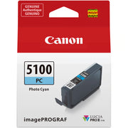 Perfect for portraits and atmospheric effects, the Canon PFI-5100 Photo Cyan Ink Cartridge for Pro-310 brings out lighter blue tones and smooth transitions.