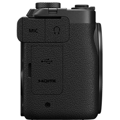 Canon PowerShot V1 Digital Camera: 22MP 1.4" CMOS sensor, 16-50mm f/2.8 lens, 4K 30p full-width and 4K 60p (1.4x crop) video, Dual Pixel CMOS AF II, built-in cooling, 3" vari-angle touchscreen, Canon Log 3, built-in ND filter, USB-C, mic input, headphone output, optical IS, up to 30fps burst.