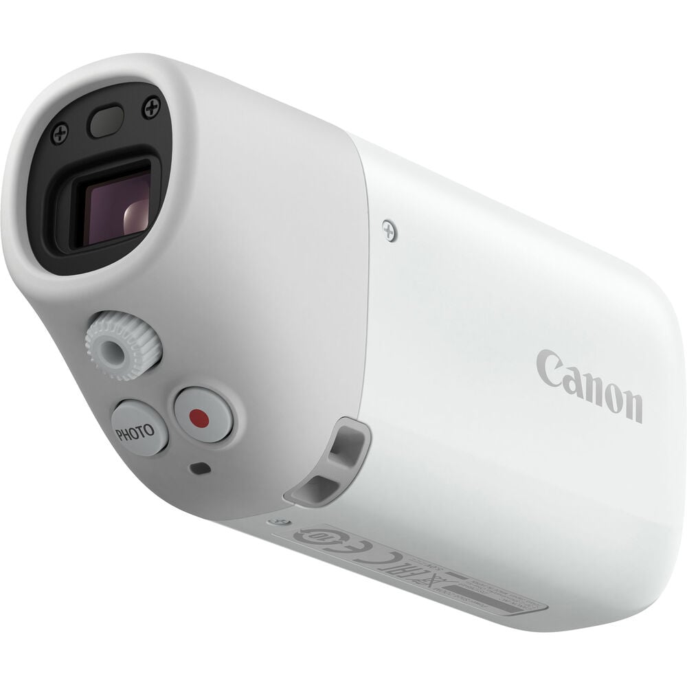 Canon PowerShot ZOOM Essential Kit: 12MP CMOS sensor, 100-400mm optical zoom with 2x digital zoom up to 800mm equivalent, Full HD 1080p video at 30fps, 4-axis optical image stabilization, continuous autofocus, electronic viewfinder with 2.36m dots, one-touch zoom button, microSD slot, USB Type-C charging, Wi-Fi and Bluetooth connectivity, includes charger, wrist strap, interface cable, and 16GB microSD card.