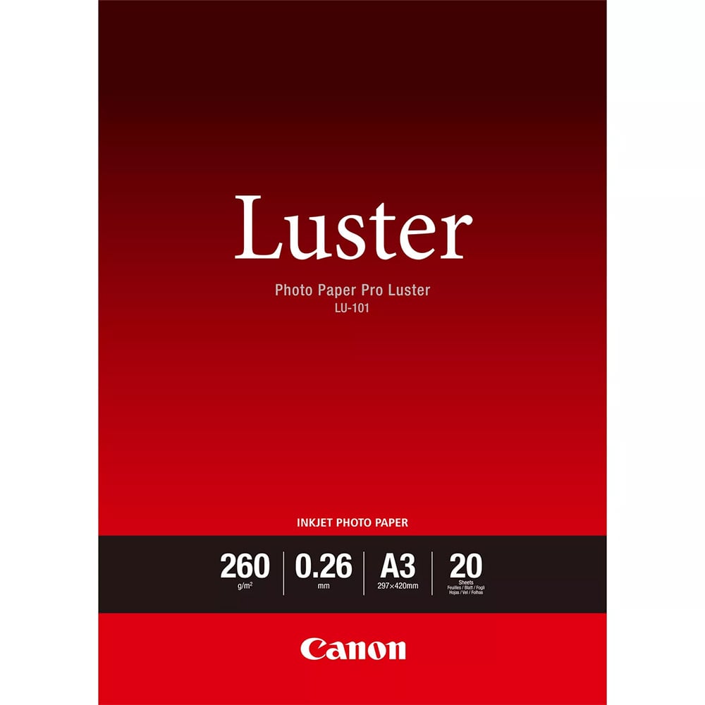 Canon LU-101 A3 Pro Lustre Photo Paper (20 Sheets)