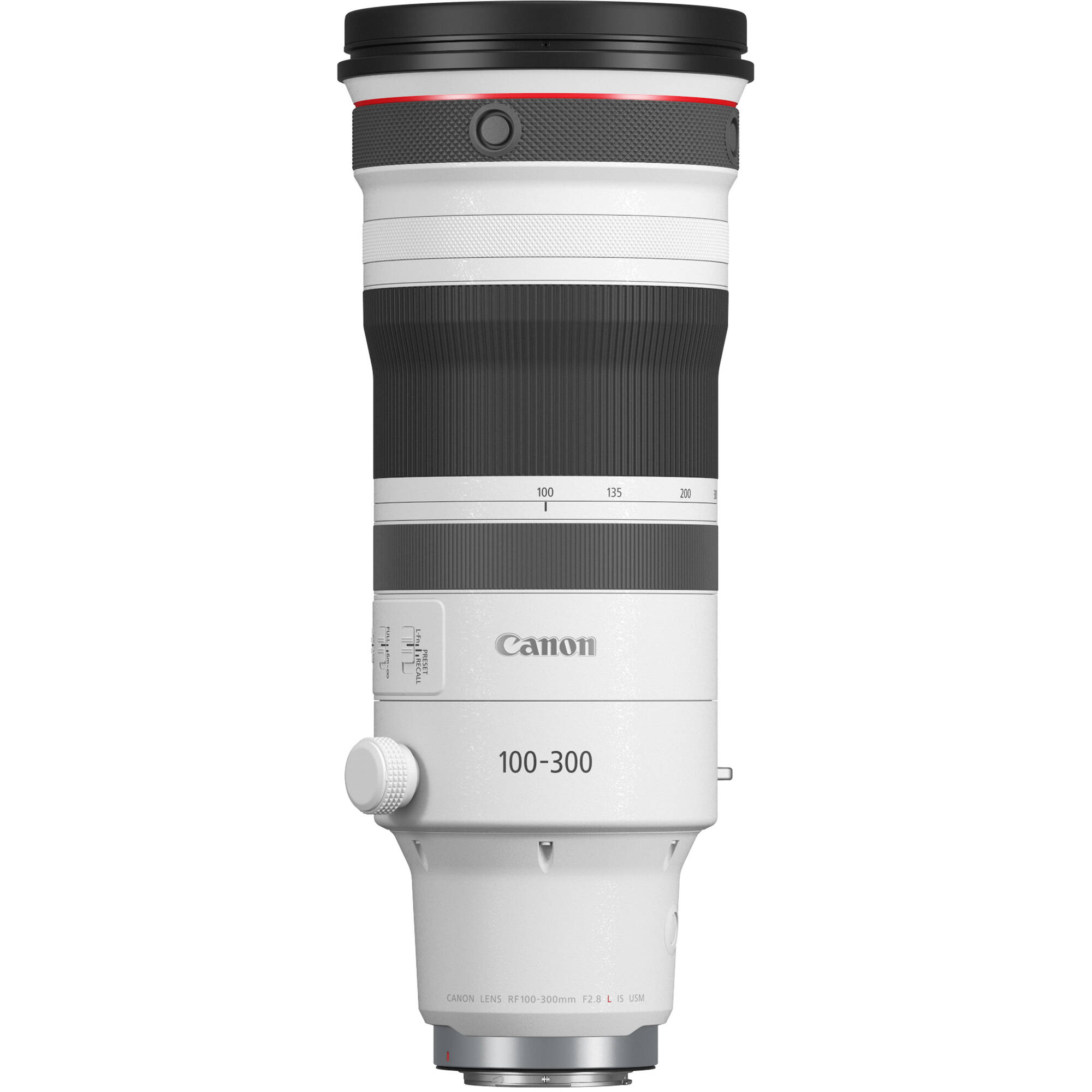 Canon camera lens on a white background