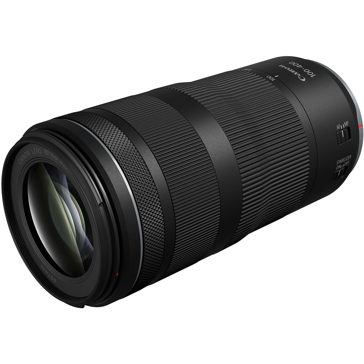 Side view of the Canon RF 100-400