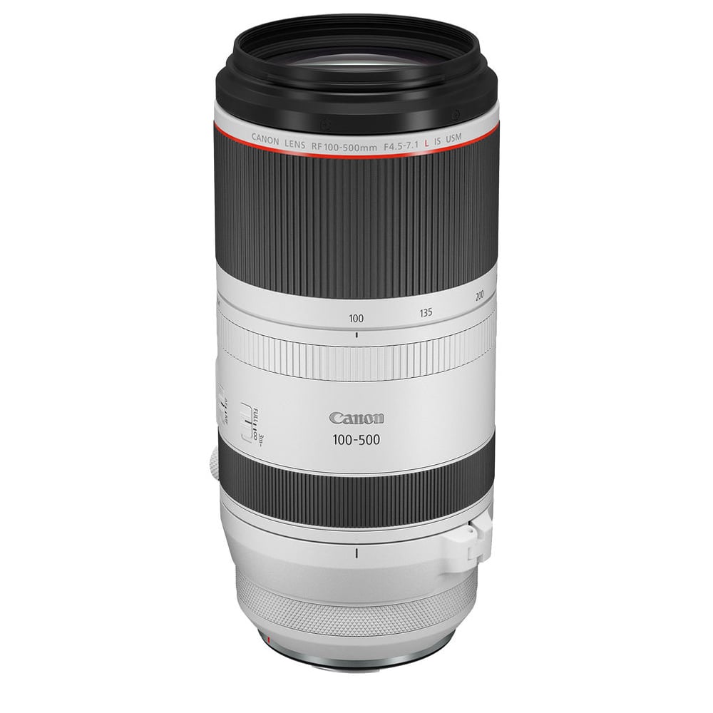 Canon camera lens on a white background