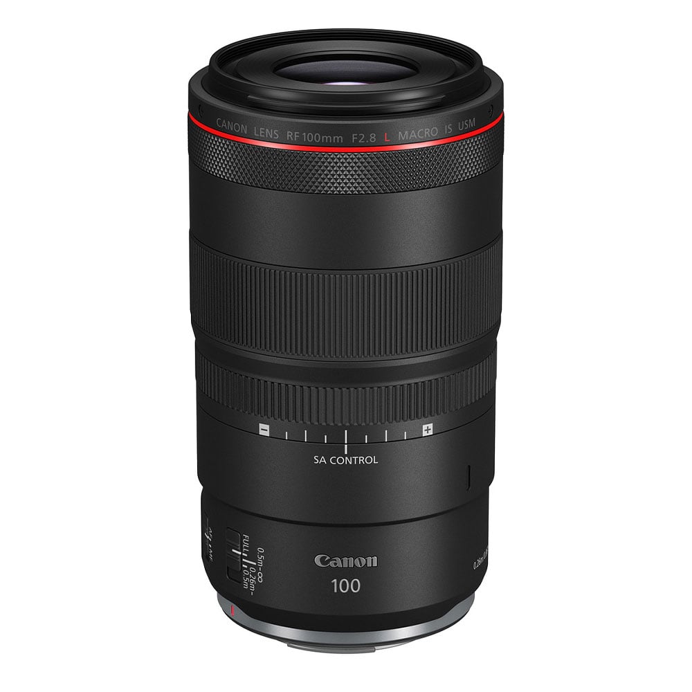 Canon camera lens on a white background
