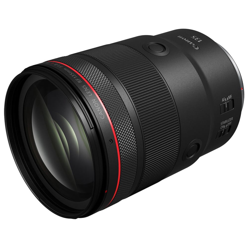 Canon RF 135mm f/1.8L IS USM telephoto lens for full-frame cameras with fast aperture, advanced optics, and 5.5-stop image stabiliser