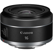 Canon RF 16mm f/2.8 STM ultra-wide-angle lens with compact design and smooth STM autofocus