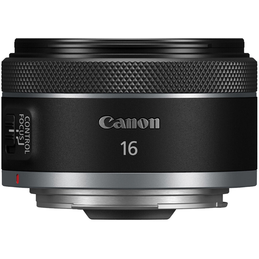 Canon RF 16mm f/2.8 STM ultra-wide-angle lens with compact design and smooth STM autofocus