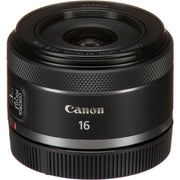 Canon RF 16mm f/2.8 STM ultra-wide-angle lens with compact design and smooth STM autofocus