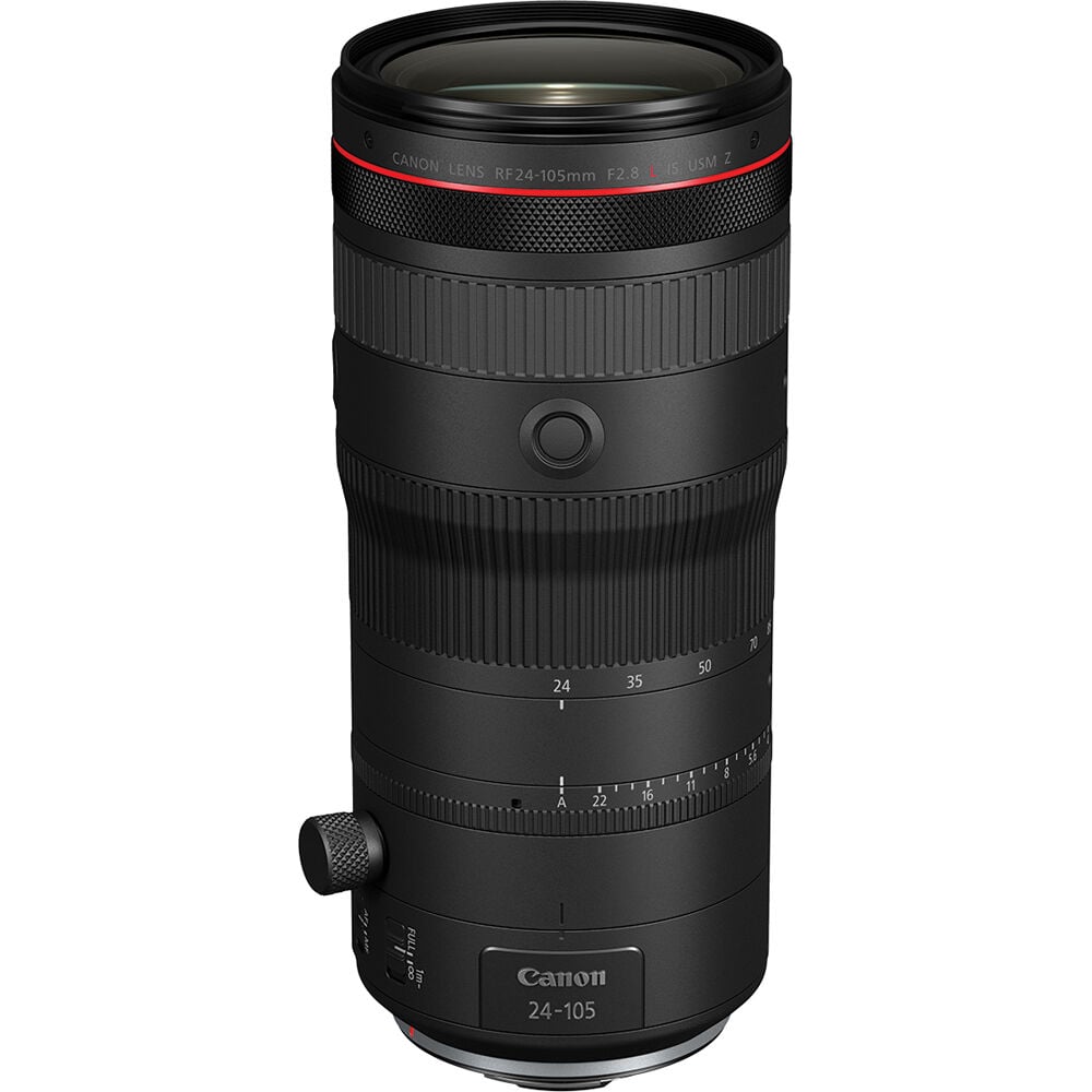 Canon camera lens on a white background