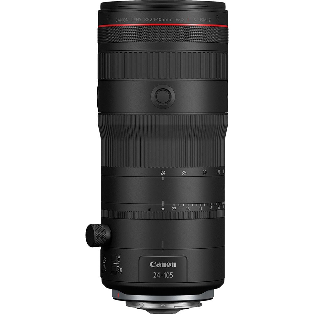 Canon camera lens on a white background
