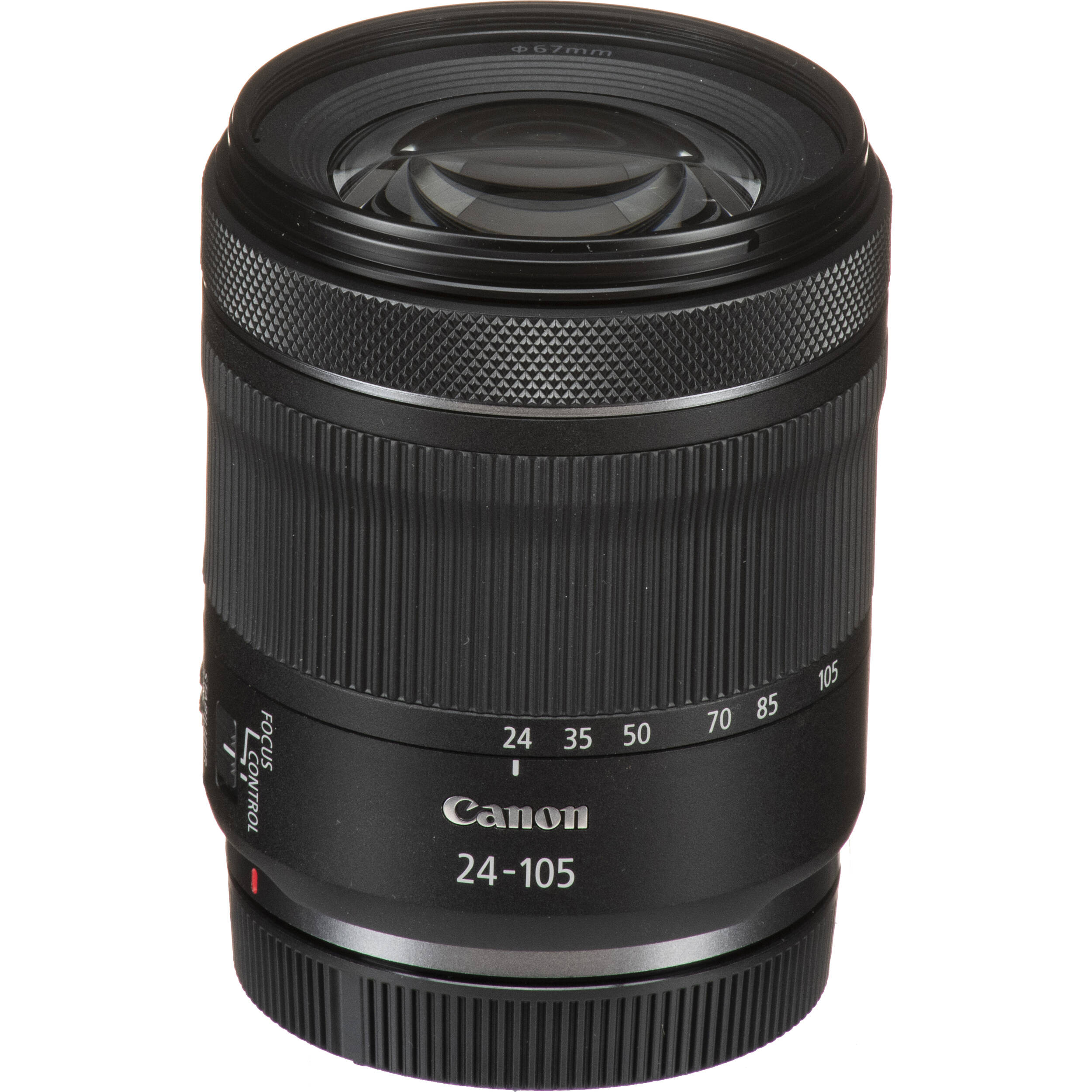 Canon RF 24-105mm f/4-7.1 IS STM lens for EOS R cameras with versatile zoom, optical image stabilisation, and Center Macro Focus
