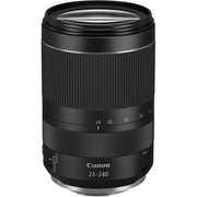 Canon RF 24-240mm f/4-6.3 IS USM – all-in-one zoom lens with broad focal range, fast Nano USM autofocus, and image stabilization.
