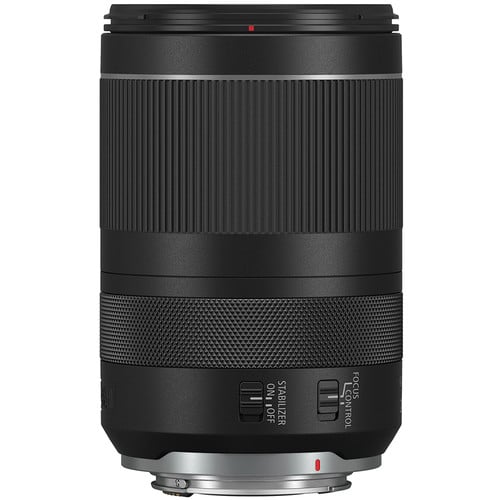 Canon RF 24-240mm f/4-6.3 IS USM – all-in-one zoom lens with broad focal range, fast Nano USM autofocus, and image stabilization.