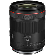 Canon RF 24mm f/1.4L VCM lens featuring 11-blade aperture, aspheric and UD elements for sharp low-light photography