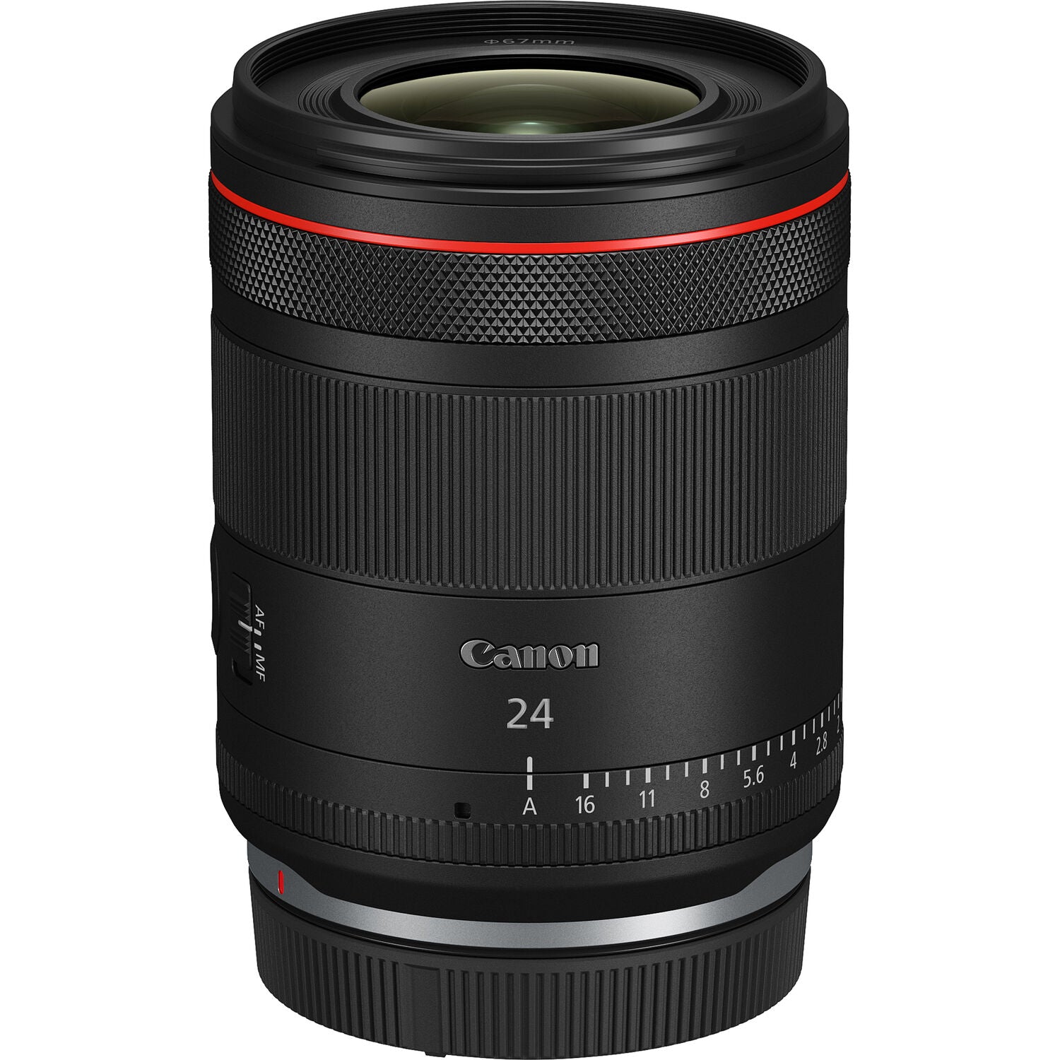 Canon RF 24mm f/1.4L VCM lens featuring 11-blade aperture, aspheric and UD elements for sharp low-light photography