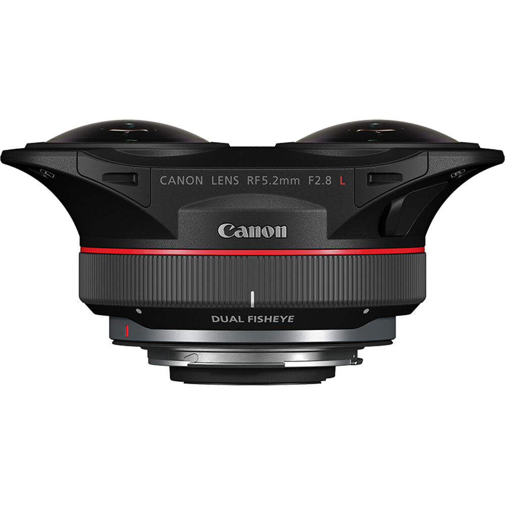 Canon RF 5.2mm f/2.8L Dual Fisheye lens for 180-degree VR content