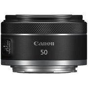 Canon camera lens with '50' on a white background