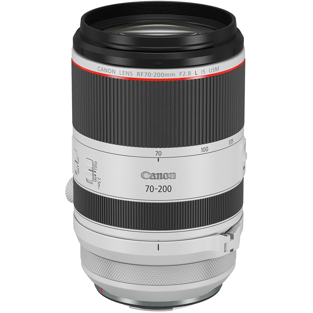 Canon camera lens on a white background