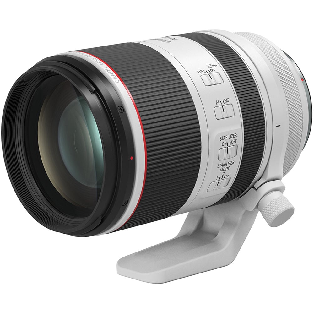 Canon camera lens on a white background