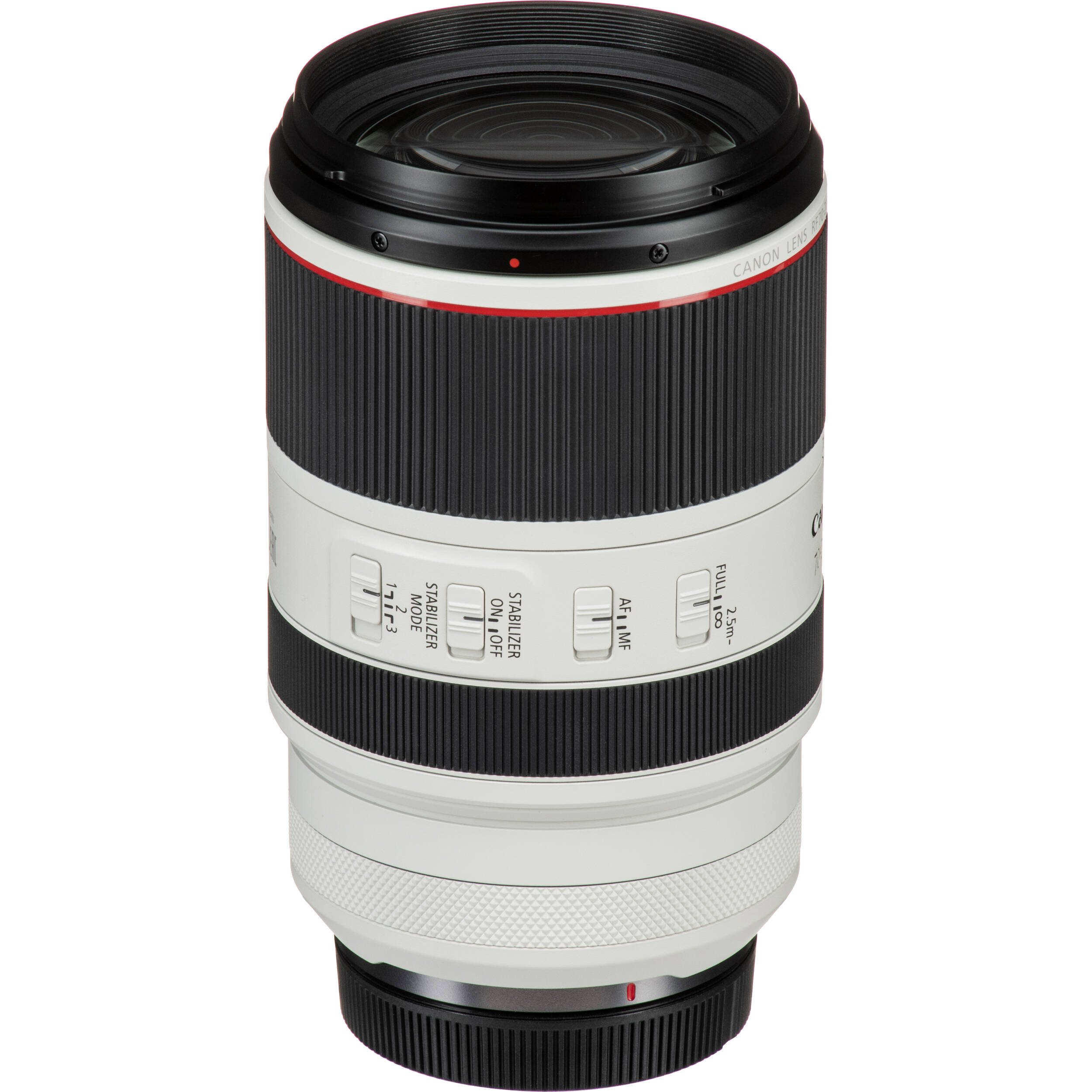 Canon camera lens on a white background