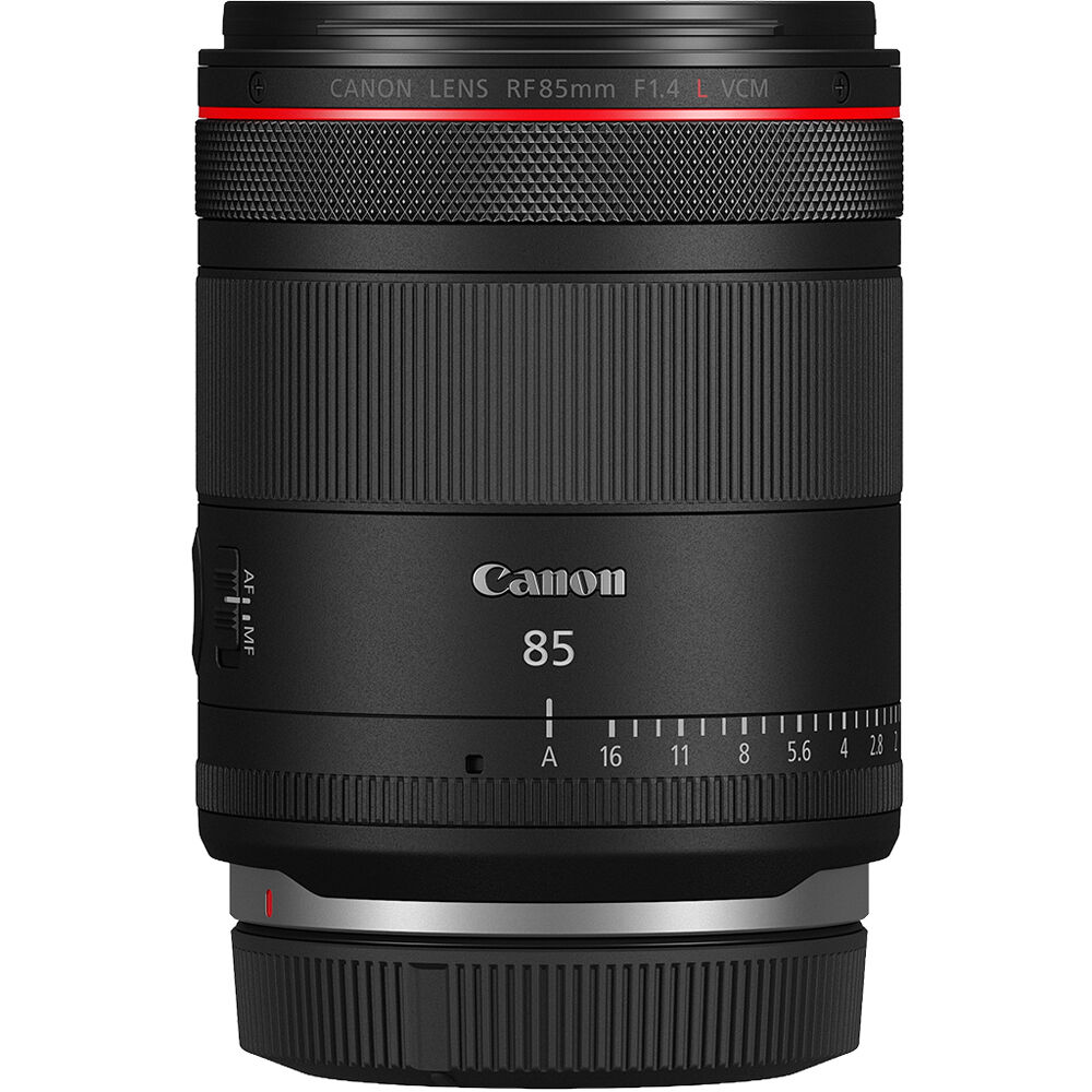Canon RF 85mm f/1.4 L VCM Lens with bright aperture, creamy bokeh, advanced optics, and fast autofocus for portraits and video