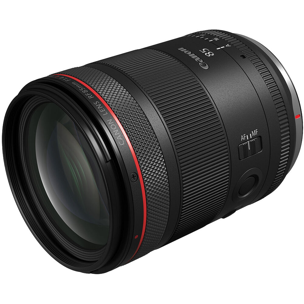 Canon RF 85mm f/1.4 L VCM Lens with bright aperture, creamy bokeh, advanced optics, and fast autofocus for portraits and video