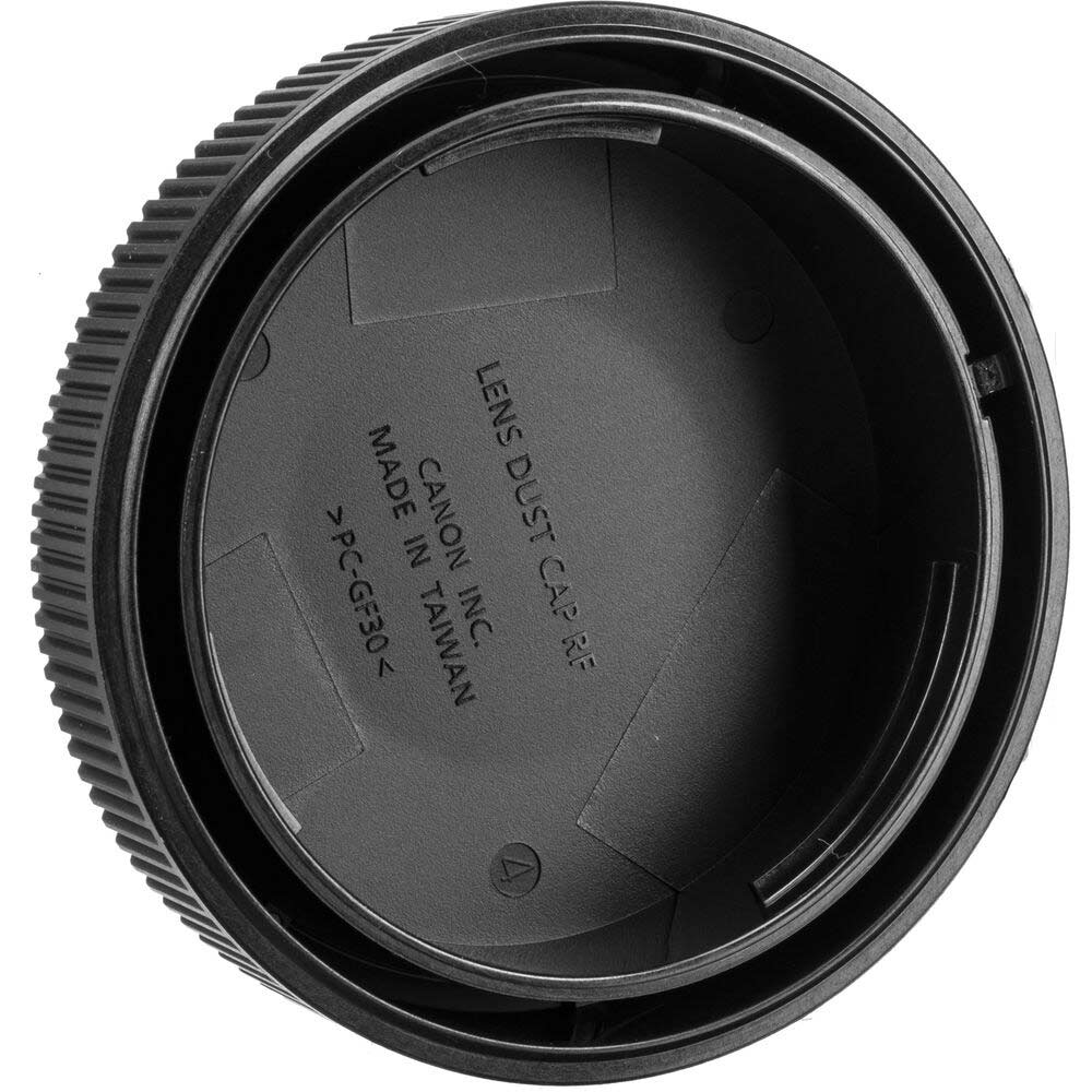 Canon lens cap inside on a white background