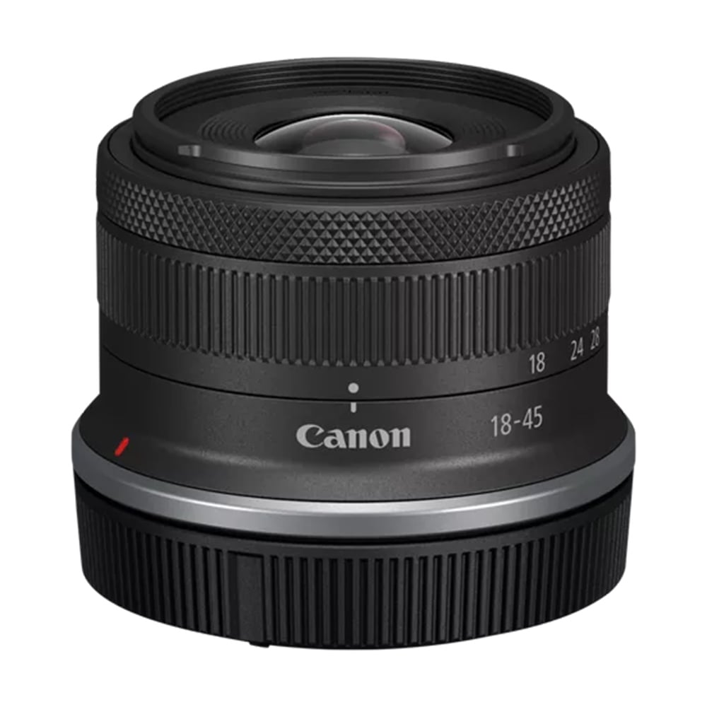 Canon RF-S 18-45mm f/4.5-6.3 IS STM. Lightweight everyday zoom lens for APS-C EOS R cameras, with Image Stabilizer and quiet STM autofocus.