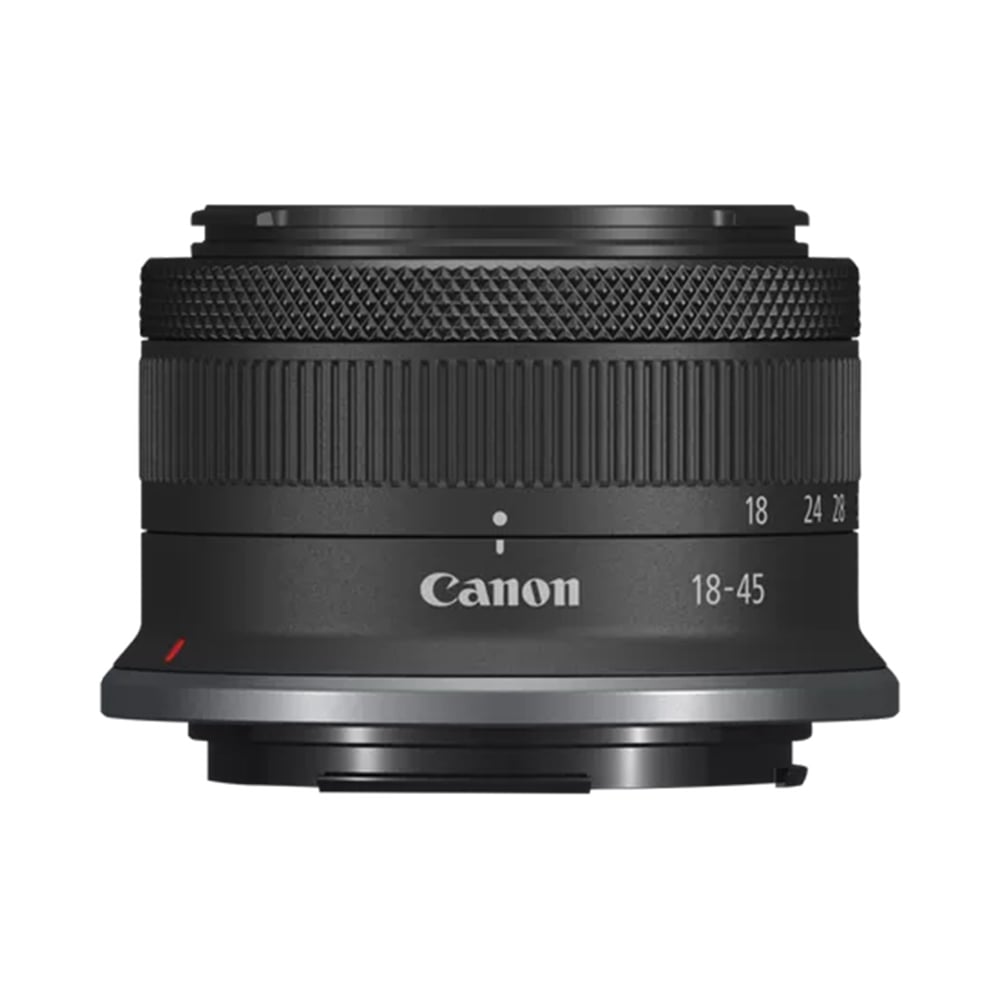 Canon RF-S 18-45mm f/4.5-6.3 IS STM. Lightweight everyday zoom lens for APS-C EOS R cameras, with Image Stabilizer and quiet STM autofocus.