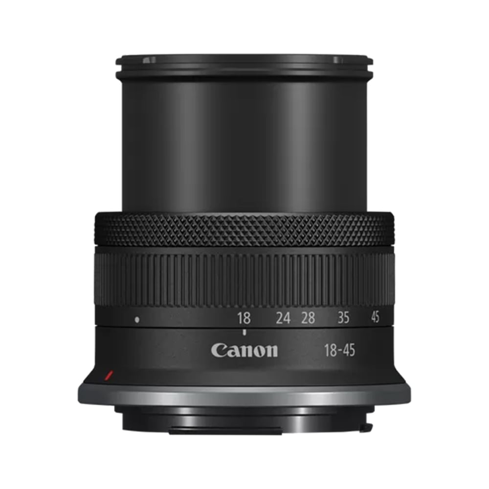 Canon RF-S 18-45mm f/4.5-6.3 IS STM. Lightweight everyday zoom lens for APS-C EOS R cameras, with Image Stabilizer and quiet STM autofocus.