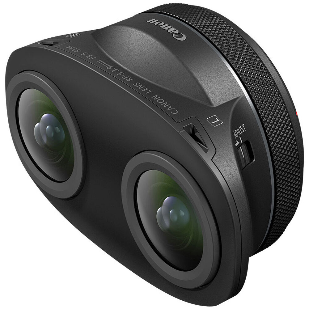 Canon RF-S 3.9mm f/3.5 STM Dual Fisheye lens with 144° viewing angle