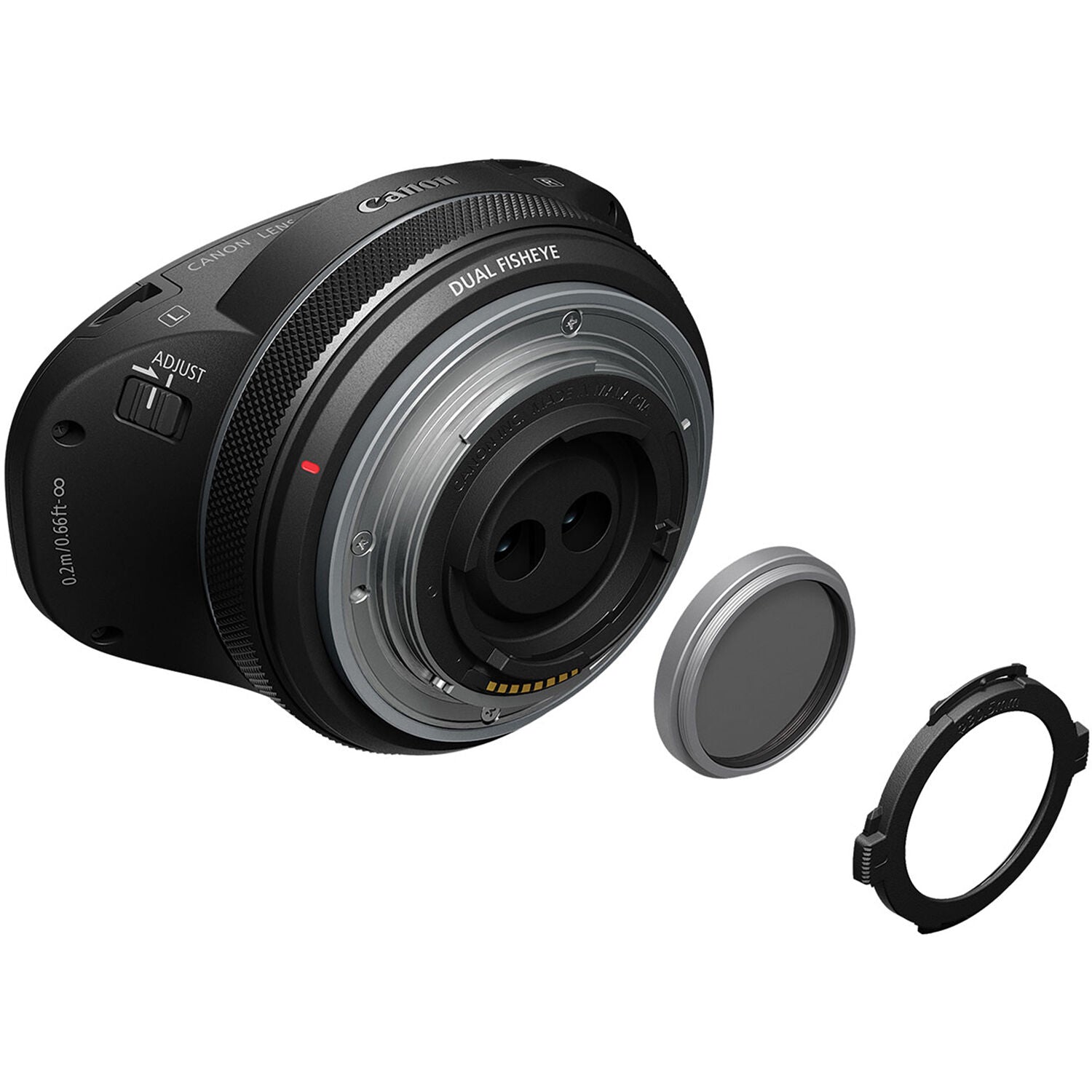 Canon RF-S 3.9mm f/3.5 STM Dual Fisheye lens with 144° viewing angle