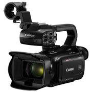 Canon XA65 Professional 4K Camcorder – compact handheld video camera with UHD 4K recording, dual XLR audio inputs, and 20x optical zoom lens.