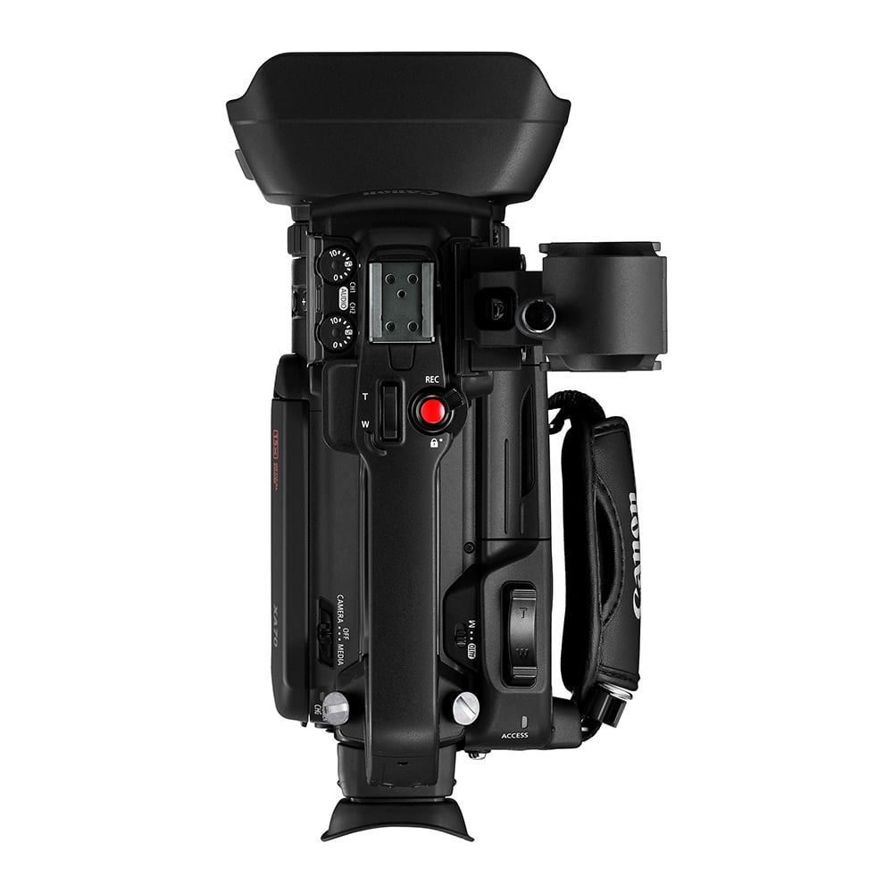 Canon XA70 professional compact UHD 4K camcorder with 15x optical zoom and touchscreen