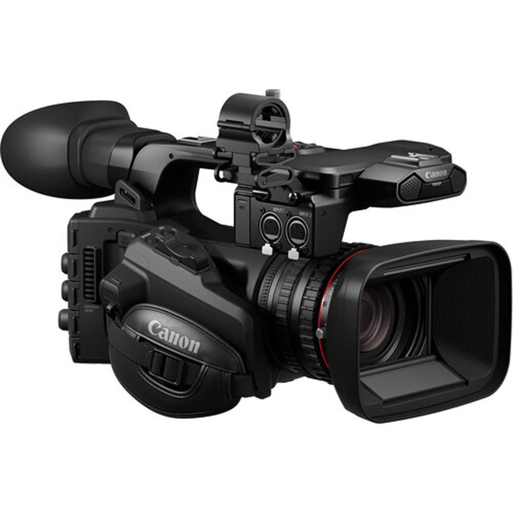 Canon XF605 UHD 4K HDR professional camcorder with 15x L-series zoom lens and advanced autofocus
