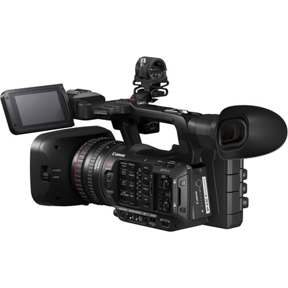 Canon XF605 UHD 4K HDR professional camcorder with 15x L-series zoom lens and advanced autofocus