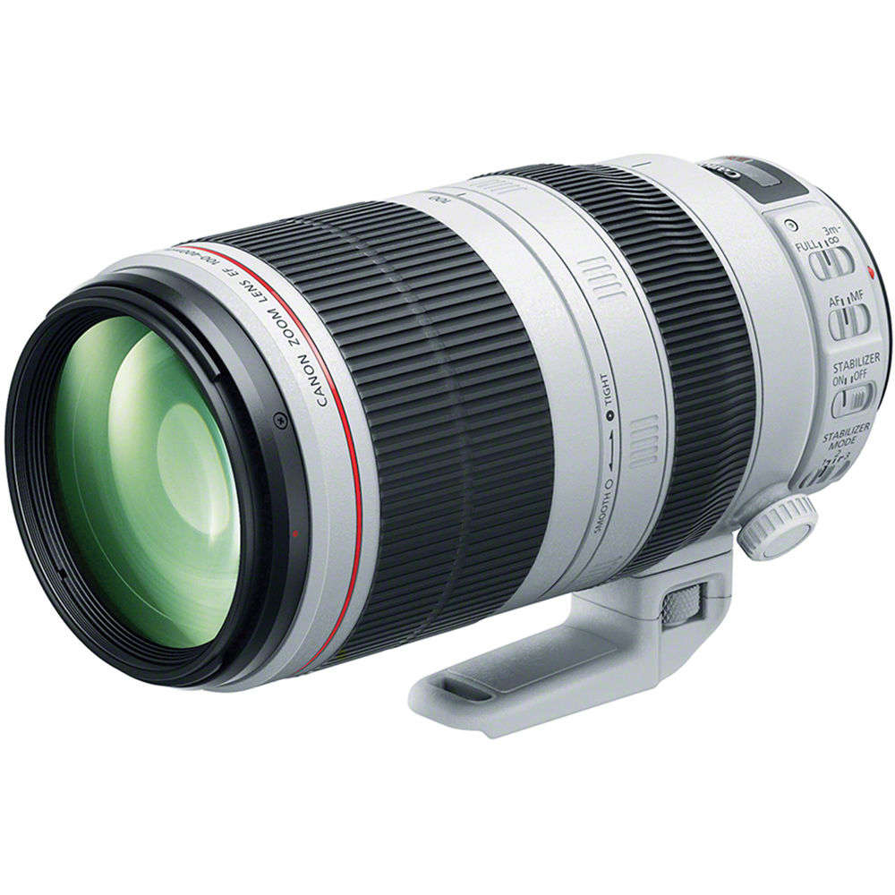 Camera lens with Canon branding on a white background