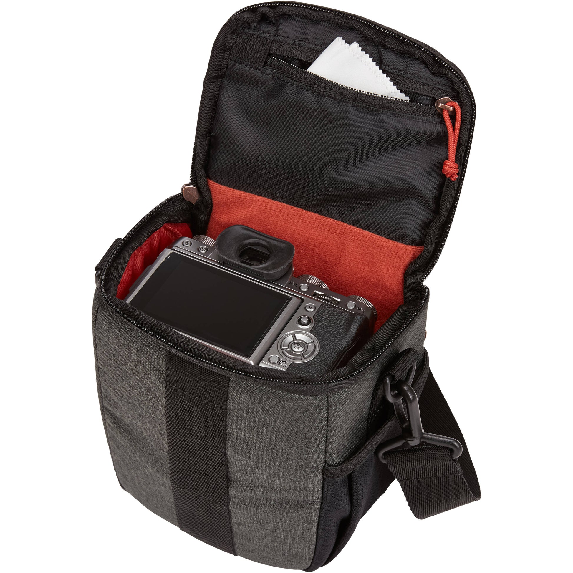 Case Logic Era ERA Shoulder Camera Bag with padded camera compartment and adjustable dividers.
