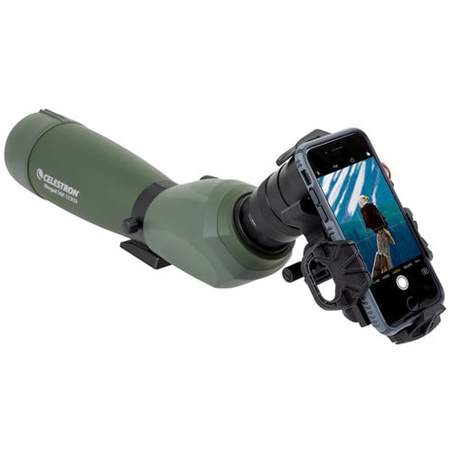 Connect your smartphone to your telescope, spotting scope, binocular, monocular, and microscope so you can capture images and video through the eyepiece.