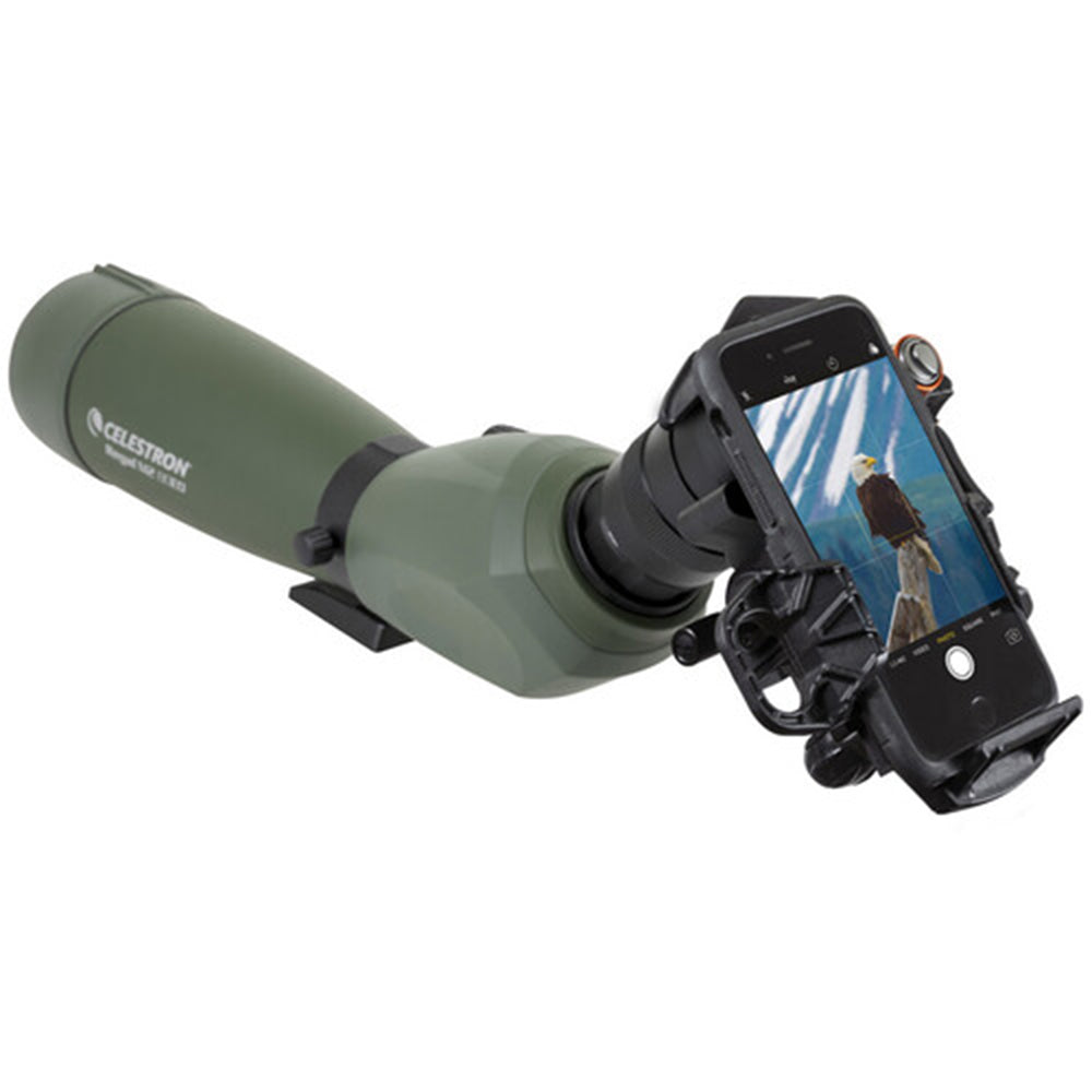 Celestron NexYZ DX 3-axis smartphone adapter kit with Bluetooth remote for telescopes, binoculars, and microscopes