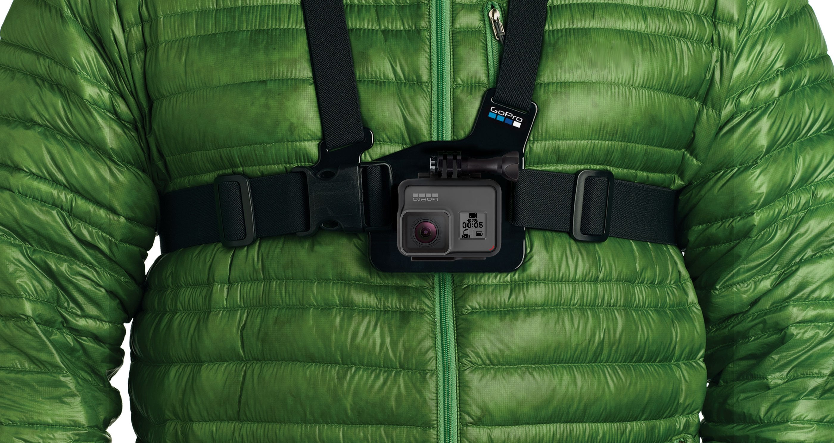 The GoPro Chesty - Chest Mount Harness lets you capture immersive video and photos from your chest.