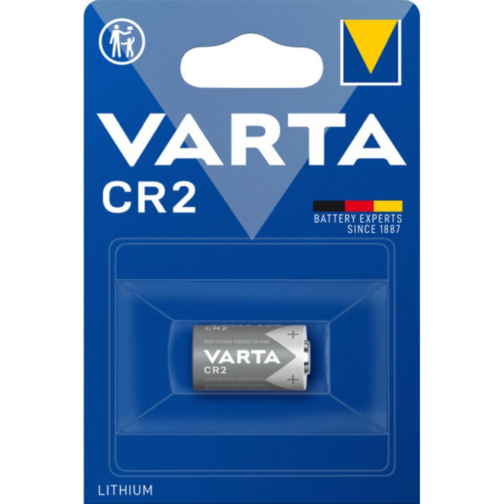 The CR2 Lithium 3V Batteries power various electronics, including digital cameras and flashlights, with this long-lasting battery.