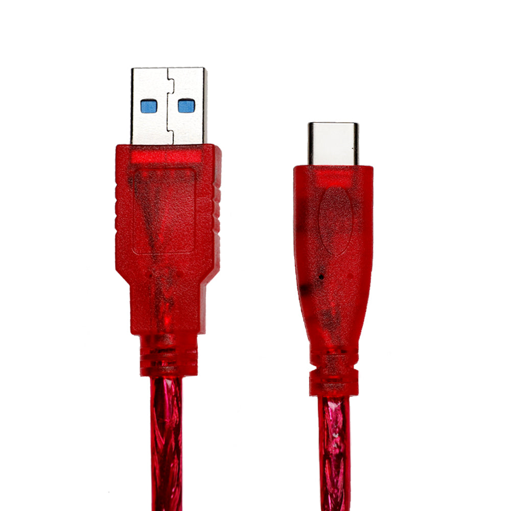 USB 3.0 Type-C to Type-A male cable, 1.5 m, black flexible design with molded connectors.