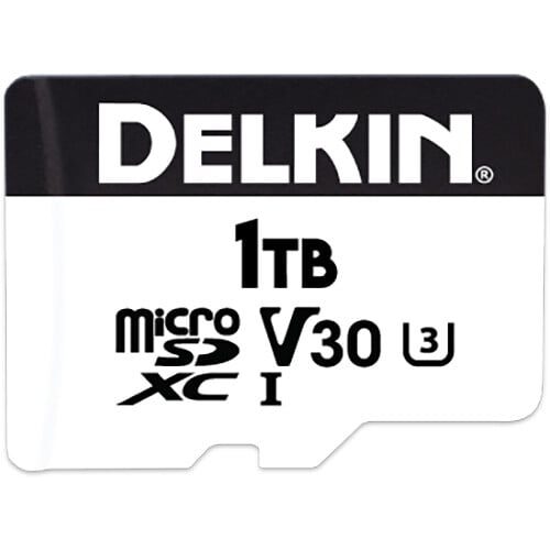 The 1TB Hyperspeed microSDXC Memory Card offers fast read speeds of 100 MB/s and write speeds of 75 MB/s, for capturing high-resolution videos.
