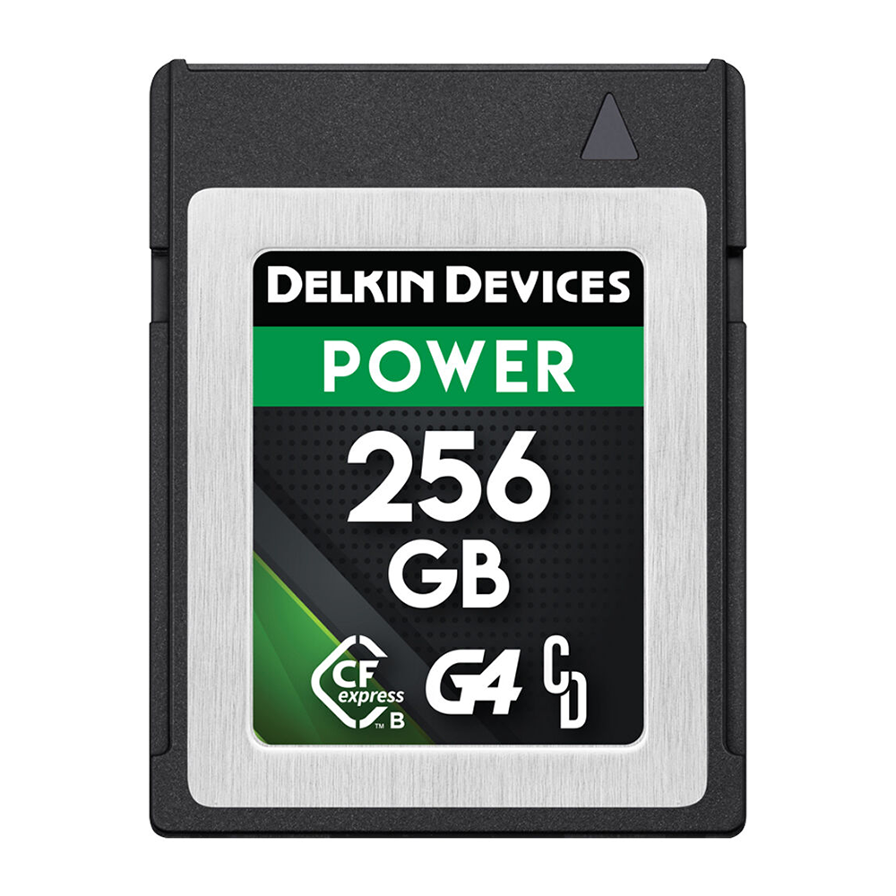 Delkin Devices POWER CFexpress Type B G4 Memory Card – ultra-fast, high-capacity storage designed for professional photographers and videographers capturing 4K/8K content.