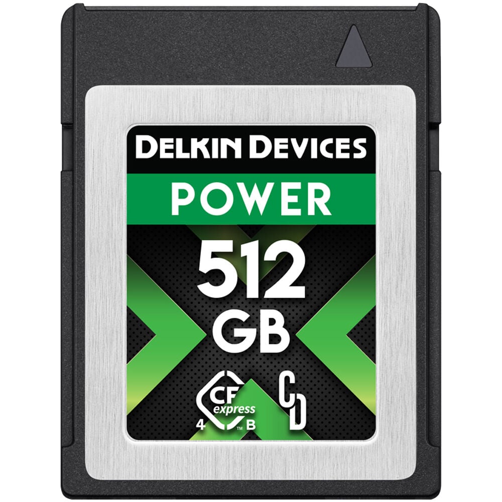 Delkin Devices POWER CFexpress Type B G4 Memory Card – ultra-fast, high-capacity storage designed for professional photographers and videographers capturing 4K/8K content.